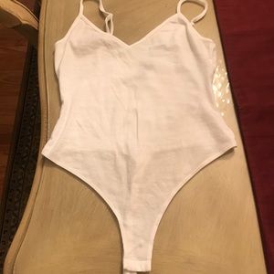 Cami bodysuits white & black. Adjustable straps